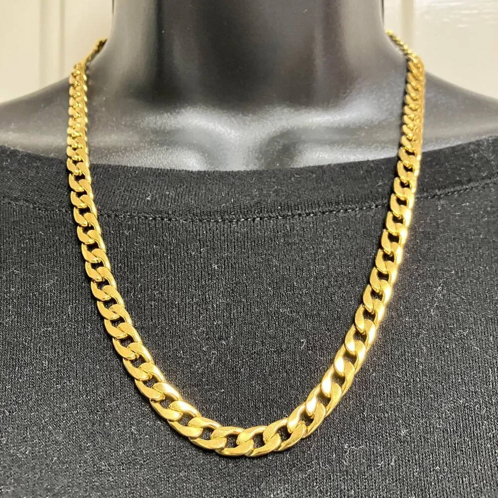 Men's Gold Chunky Stainless Steel Chain Brand New various sizes